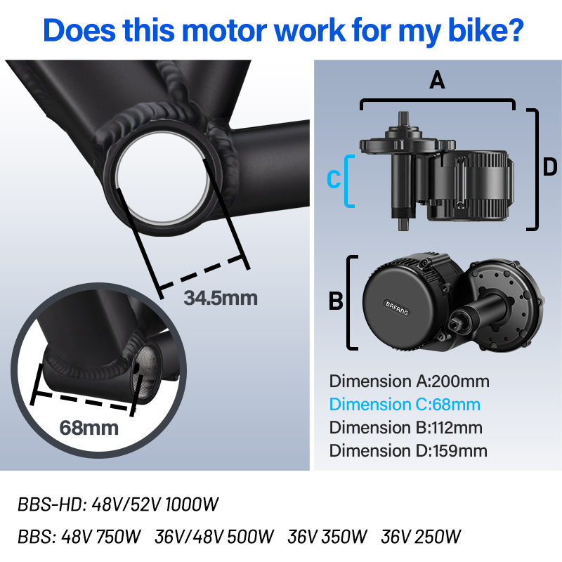 BAFANG BBSHD BBS01 BBS02B BBS0 - Bafang Bbshd 1000W Conversion Kit recension och pris